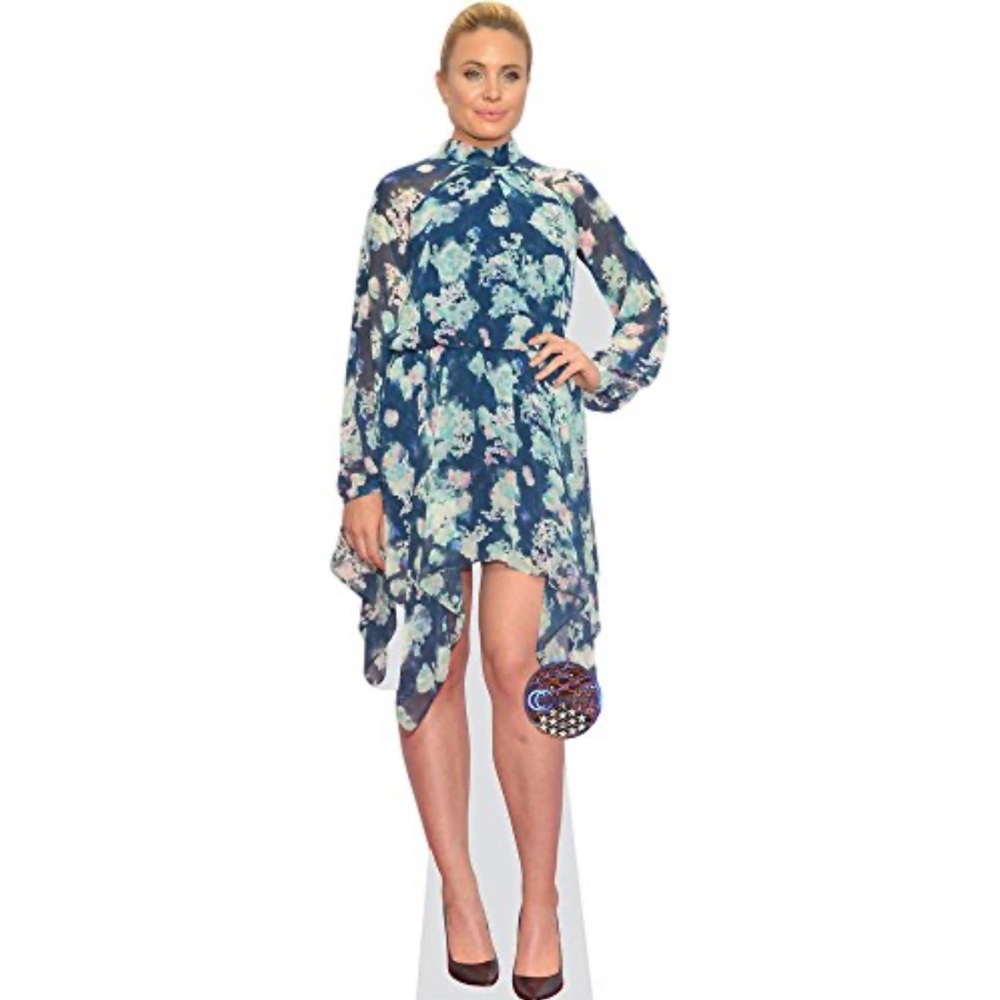 BCBGeneration Floral Handkerchief Hem Long Sleeve Women’s Dress Size Medium - Picture 2 of 2